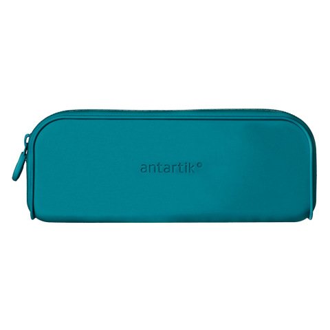Estuche portatodo antartik prisma silicona soft rectangular 185x50x75 mm color turquesa