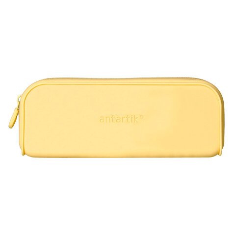 Estuche portatodo antartik prisma silicona soft rectangular 185x50x75 mm amarillo