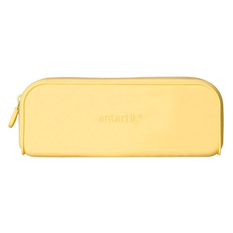 Estuche portatodo antartik prisma silicona soft rectangular 185x50x75 mm color amarillo