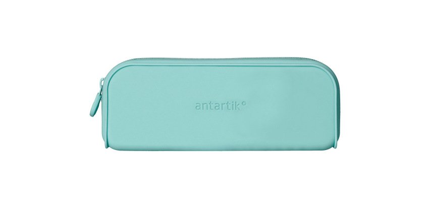 Estuche portatodo antartik prisma silicona soft rectangular 185x50x75 mm menta