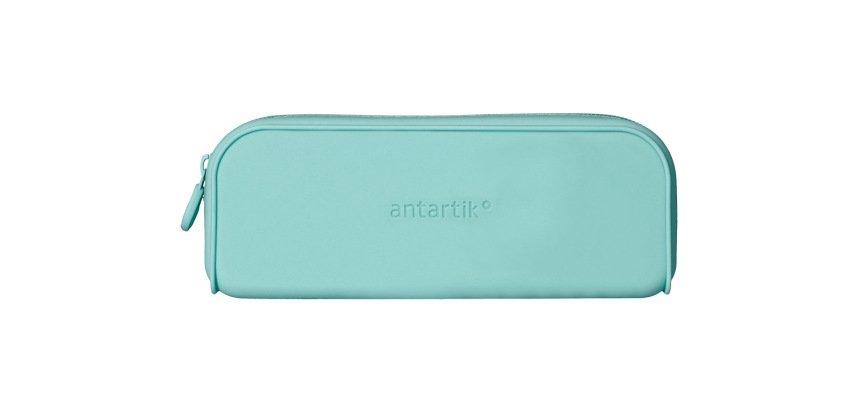 Estuche portatodo antartik prisma silicona soft rectangular 185x50x75 mm menta