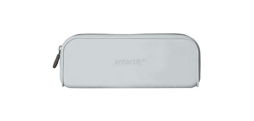 Estuche portatodo antartik prisma silicona soft rectangular 185x50x75 mm gris
