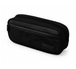 Estuche portatodo liderpapel duo 2 cremalleras con bolsillofrontal negro 220x90x50 mm