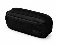 Estuche portatodo liderpapel duo 2 cremalleras con bolsillofrontal negro 220x90x50 mm