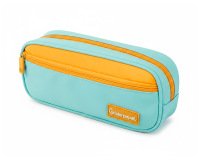 Estuche portatodo liderpapel duo 2 cremalleras con bolsillofrontal azul claro 220x90x50 mm