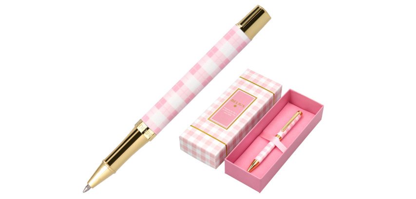 Roller belius perfect picnic day aluminio color rosa dorado tinta color negro caja de diseño