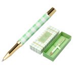 Roller belius picnic aluminio color verde dorado tinta color negro caja de diseño