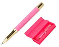 Roller belius wild west aluminio color rosa dorado tinta color negro caja de diseño