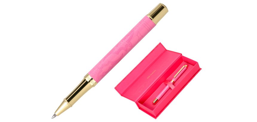 Roller belius wild west aluminio color rosa dorado tinta color negro caja de diseño