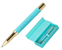 Roller belius wild west aluminio color turquesa dorado tinta color negro caja de diseño