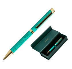 Boligrafo belius wild west aluminio color verde tinta color azul caja de diseño