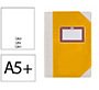 Libro cartone cosido fernandes flecha din a5+ liso 50 hojas 100 gr amarillo