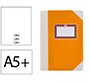 Libro cartone cosido fernandes flecha din a5+ liso 50 hojas 100 gr naranja