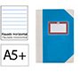Libro cartone cosido fernandes flecha din a5+ rayado horizontal 50 hojas 100 gr azul