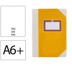 Libro cartone cosido fernandes flecha din a6+ liso 50 hojas 100 gr amarillo