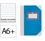 Libro cartone cosido fernandes flecha din a6+ rayado horizontal 50 hojas 100 gr amarillo