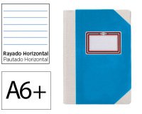 Libro cartone cosido fernandes flecha din a6+ rayado horizontal 50 hojas 100 gr amarillo