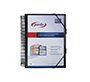 Carpeta pardo escaparate con espiral 80 fundas folio personalizable color negro