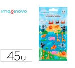 Pegatinas imaginovo cute animales safari con relieve 190x105 mm en blister