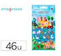 Pegatinas imaginovo cute animales granja con relieve 190x105 mm en blister