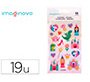 Pegatinas imaginovo princesas magic dreams pvc 190x105 mm en blister