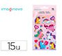 Pegatinas imaginovo unicornios magic dreams con brillo 190x105 mm en blister