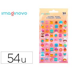 Pegatinas imaginovo dulces magic dreams con relieve 190x105 mm en blister