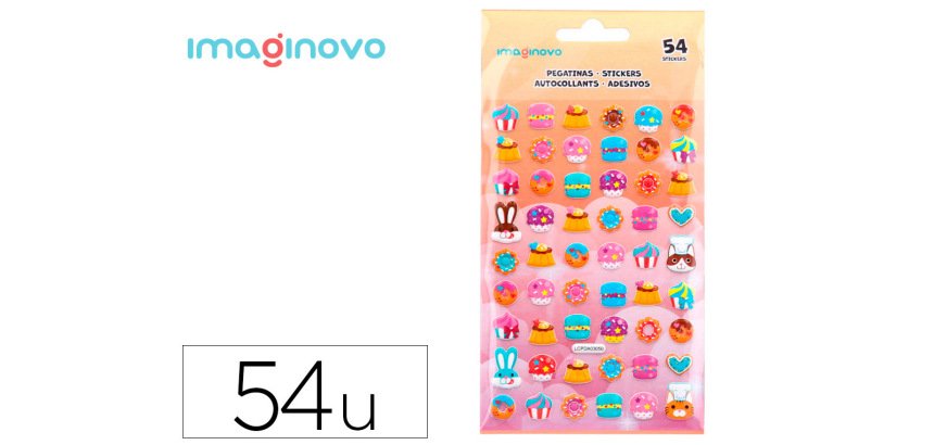Pegatinas imaginovo dulces magic dreams con relieve 190x105 mm en blister