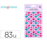 Pegatinas imaginovo corazones magic dreams con relieve 190x105 mm en blister