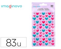 Pegatinas imaginovo corazones magic dreams con relieve 190x105 mm en blister