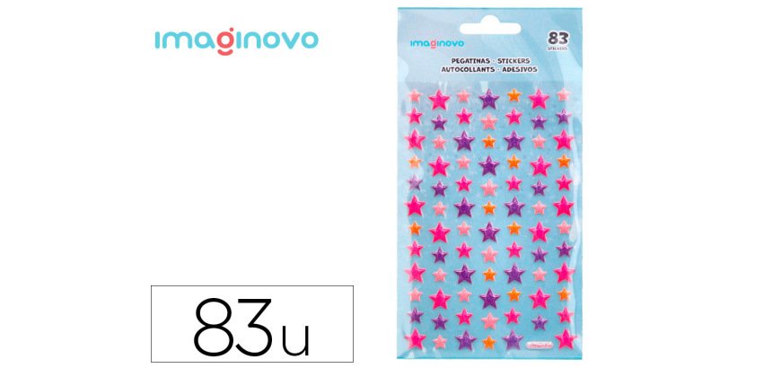 Pegatinas imaginovo estrellas magic dreams con relieve 190x105 mm en blister