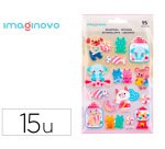 Pegatinas imaginovo dulces magic dreams con relieve 210x130 mm en blister
