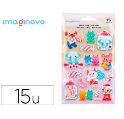 Pegatinas imaginovo dulces magic dreams con relieve 210x130 mm en blister