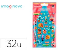 Pegatinas imaginovo kids circo goma eva 190x105 mm en blister