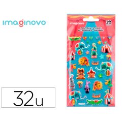 Pegatinas imaginovo kids circo goma eva 190x105 mm en blister