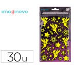 Pegatinas imaginovo luminosas hadas con relieve 190x105 mm en blister