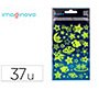 Pegatinas imaginovo luminosas estrellas con relieve 190x105 mm en blister