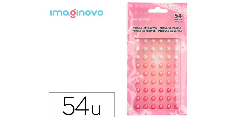 Pegatinas imaginovo gemas blancas y rosas brillantes con relieve para todas superficies 190x105 mm en