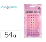 Pegatinas imaginovo gemas rosas y moradas brillantes con relieve para todas superficies 190x105 mm en