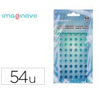 Pegatinas imaginovo gemas verdes y azules brillantes con relieve para todas superficies 190x105 mm en