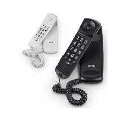 Telefono spc sobremesa/mural original lite 2 led con rellamada 10 memorias color negro