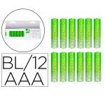 Pila q-connect alcalina aaa blister con 12 unidades