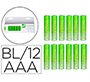 Pila q-connect alcalina aaa blister con 12 unidades