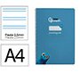 Cuaderno espiral liderpapel a4 pautaguia tapa blanda 80h 75gr cuadro pautado 2,5mm color azul