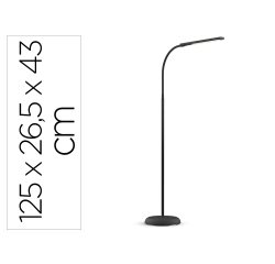 Lampara de pie maul led pirro aluminio color negro 1250x265x430 mm