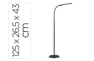 Lampara de escritorio maul led 5w 726lm luz calida brillo regulable cabezal reclinable negra