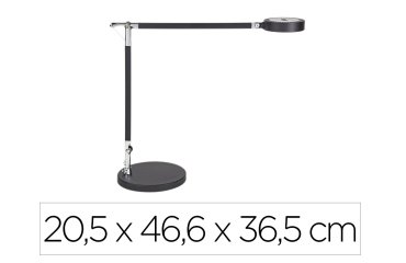Lampara de escritorio maul led 5w 618lm luz ajustable panel tactil doble brazo negra