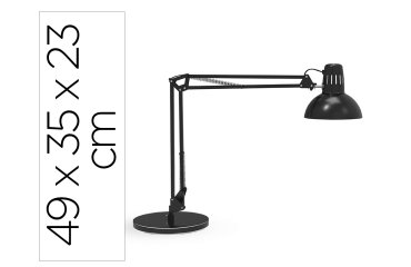 Lampara de escritorio maul metal 57w 1800lm brazo y cabezal giratorios negra