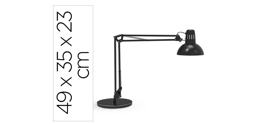 Lampara de escritorio maul metal 57w 1800lm brazo y cabezal giratorios negra