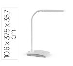 Lampara de escritorio maul led 5w 616lm luz ajustable panel tactil doble brazo blanca